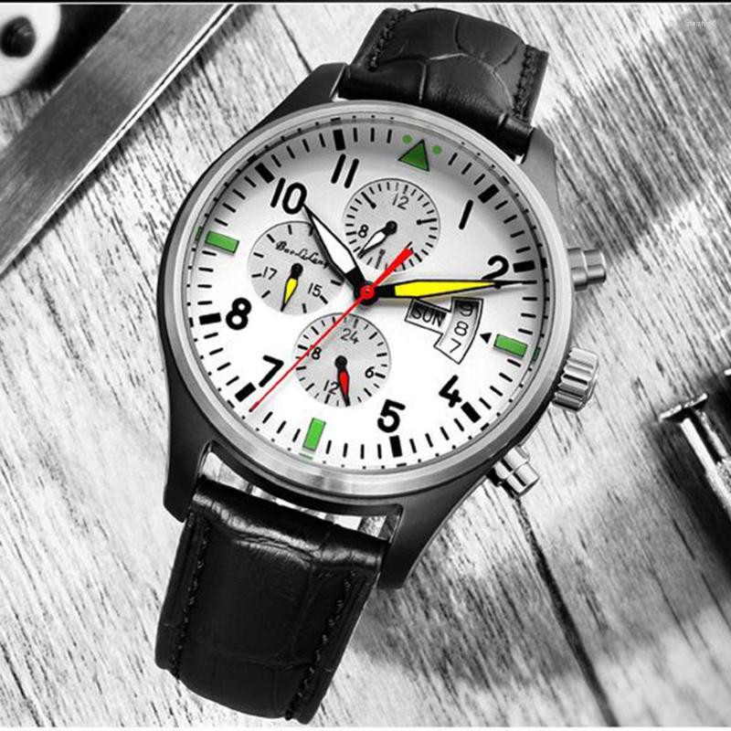 Wristwatches 46mm Watch Men Automatic Self-Wind Mechanical Vintage Military Watches Multi-function Clock Reloj Hombre 2022, C2
Wristwatches 46mm Watch Men Automatic Self-Wind Mechanical Vintage Military Watches Multi-function Clock Reloj Hombre 2022, C2
