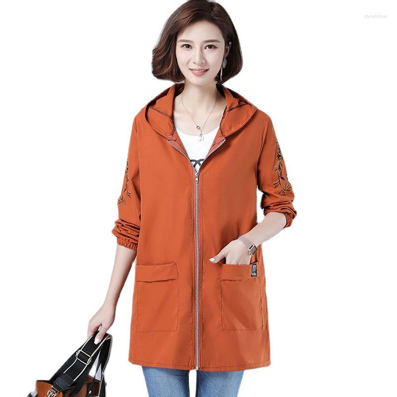 Women's Trench Coats 2022 Spring Autumn Women's Embroidered Windbreaker Coat Female Loose Fashion Mid-Length Hooded Ladies Jacket, Black
Women's Trench Coats 2022 Spring Autumn Women's Embroidered Windbreaker Coat Female Loose Fashion Mid-Length Hooded Ladies Jacket, Black