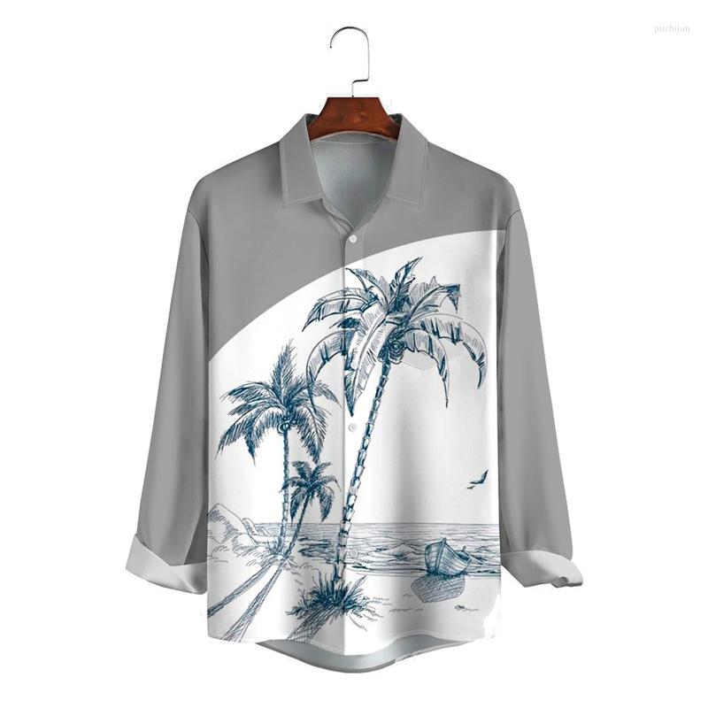 Men' Casual Shirts Men' Coconut Tree Print Breathable Long Sleeve Shirt, Sky blue
Men' Casual Shirts Men' Coconut Tree Print Breathable Long Sleeve Shirt, Sky blue