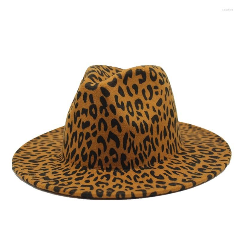 Berets 2022 Winter Fashion Leopard Printing Jazz Fedoras Men Women Vintage Trilby Cap Leisure Big Brim Felt Panama Hat, Orange
Berets 2022 Winter Fashion Leopard Printing Jazz Fedoras Men Women Vintage Trilby Cap Leisure Big Brim Felt Panama Hat, Orange
