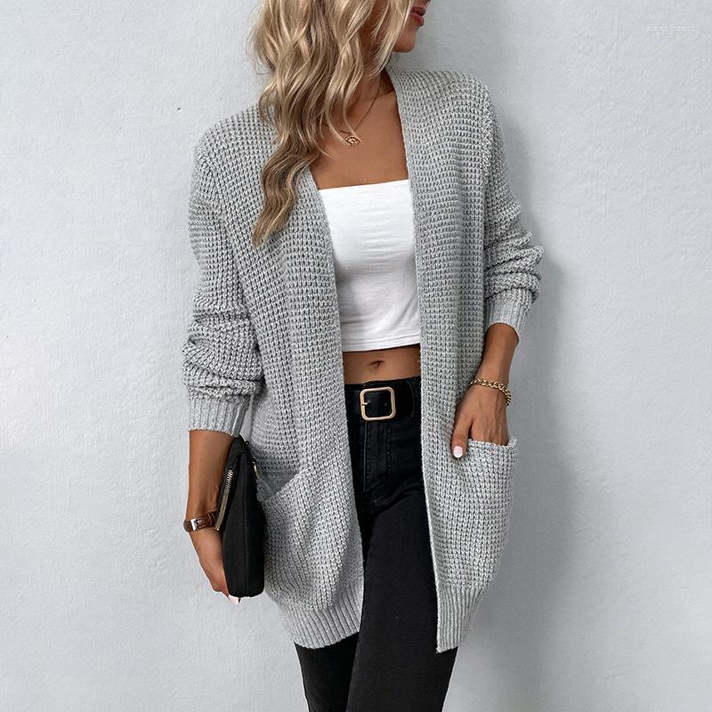 Women' Knits 2022 Autumn Winter Long Cardigan Women Knitted Sweater Ladies Thick Warm Pocket Caridgans Female Knitwear Coat, Army green
Women' Knits 2022 Autumn Winter Long Cardigan Women Knitted Sweater Ladies Thick Warm Pocket Caridgans Female Knitwear Coat, Army green