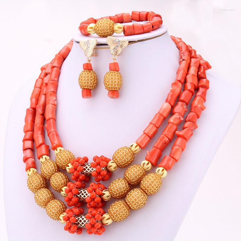 Necklace Earrings Set 4ujewelry Bridal Coral Beads Gold Beaded Nigeria Wedding Costume Jewelry 2022 African, Picture shown
Necklace Earrings Set 4ujewelry Bridal Coral Beads Gold Beaded Nigeria Wedding Costume Jewelry 2022 African, Picture shown
