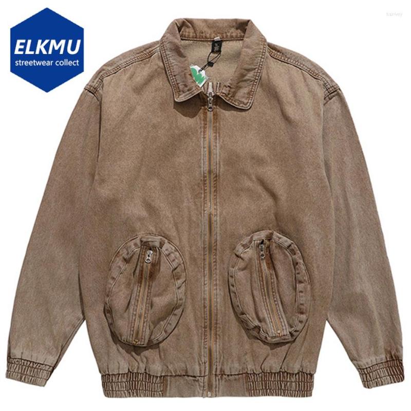 Men' Jackets Vintage Black Denim Zipper Pockets Elastic Hem Oversized Harajuku Streetwear Hip Hop Men Loose
Men' Jackets Vintage Black Denim Zipper Pockets Elastic Hem Oversized Harajuku Streetwear Hip Hop Men Loose