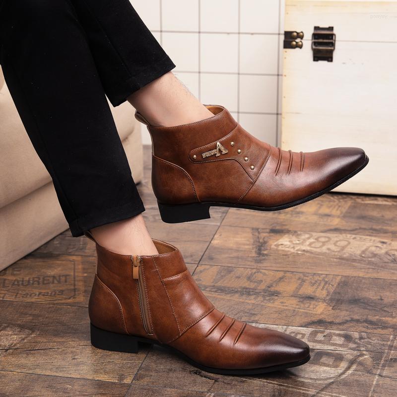 Boots Black Mens High-Top Luxury Genuine Leather Designer Shoes Handmade Zip Suit Casual High Quality
Boots Black Mens High-Top Luxury Genuine Leather Designer Shoes Handmade Zip Suit Casual High Quality