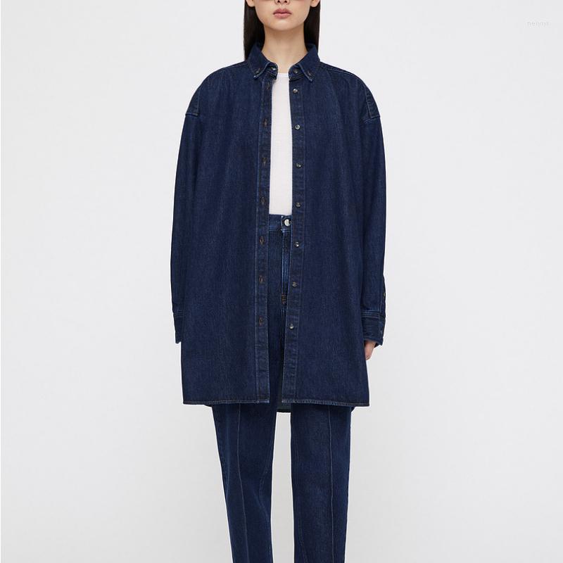 Women's Jackets 2022 Autumn Ladies Blue Cotton Denim Jacket Silhouette Single Breasted Women's Loose Long Sleeve Medium Coat, Navy blue
Women's Jackets 2022 Autumn Ladies Blue Cotton Denim Jacket Silhouette Single Breasted Women's Loose Long Sleeve Medium Coat, Navy blue