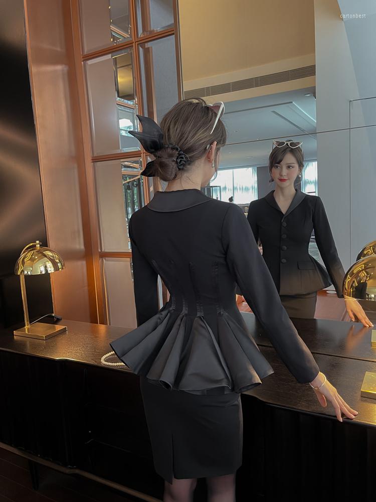 Work Dresses Sexy Lady Suit Skirt Set Women Pocket Vintage Toast Prom Thin Slim Fit Bodycon Short Coat Long Sleeve Two Pieces Dress, Black
Work Dresses Sexy Lady Suit Skirt Set Women Pocket Vintage Toast Prom Thin Slim Fit Bodycon Short Coat Long Sleeve Two Pieces Dress, Black