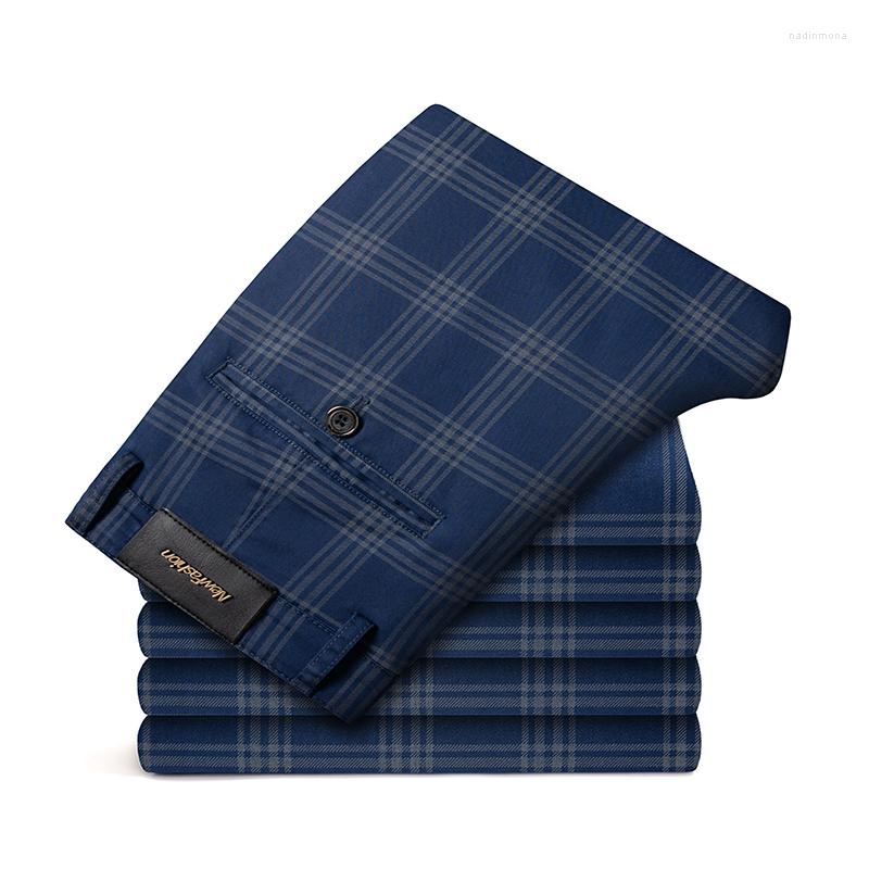 Men's Pants 2022 Spring Men's Plaid Casual Business Fashion Slim Stretch Male Skinny Trousers Brand Clothes, Khaki 
Men's Pants 2022 Spring Men's Plaid Casual Business Fashion Slim Stretch Male Skinny Trousers Brand Clothes, Khaki