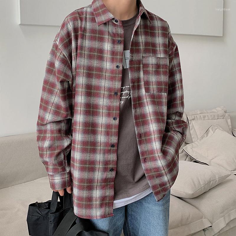 Men's Casual Shirts Plaid Shirt Men's Fashion Retro Man Streetwear Wild Loose Long Sleeve Mens Social Men Large Size -5XL, Deep red wine
Men's Casual Shirts Plaid Shirt Men's Fashion Retro Man Streetwear Wild Loose Long Sleeve Mens Social Men Large Size -5XL, Deep red wine