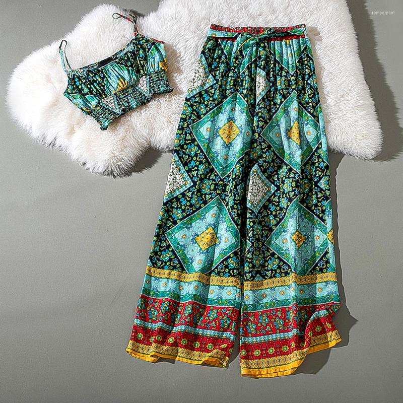 Women' Tracksuits Cthink Summer 2022 Holiday Print 2 Piece Set Women Casual Wide Leg Pant And Crop Tops Elegant Flower Womens Sets, Green
Women' Tracksuits Cthink Summer 2022 Holiday Print 2 Piece Set Women Casual Wide Leg Pant And Crop Tops Elegant Flower Womens Sets, Green