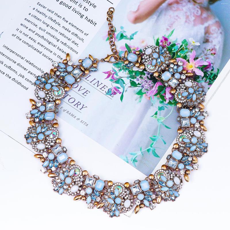 Choker Arrival Vintage Luxury Colorful Crystal Necklace High-Quality Glass Jewelry Accessories For Women
Choker Arrival Vintage Luxury Colorful Crystal Necklace High-Quality Glass Jewelry Accessories For Women