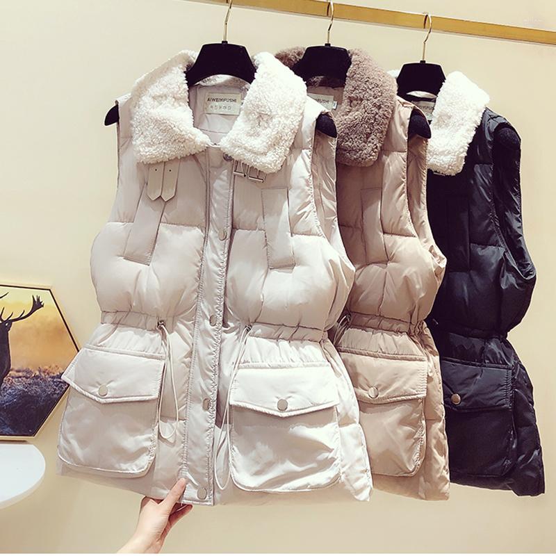 Women's Vests Lamb Hair Vest Female Coats Winter 2022 Korean Loose Long Style Thickened Down Cotton Waistcoat Jacket, Black
Women's Vests Lamb Hair Vest Female Coats Winter 2022 Korean Loose Long Style Thickened Down Cotton Waistcoat Jacket, Black