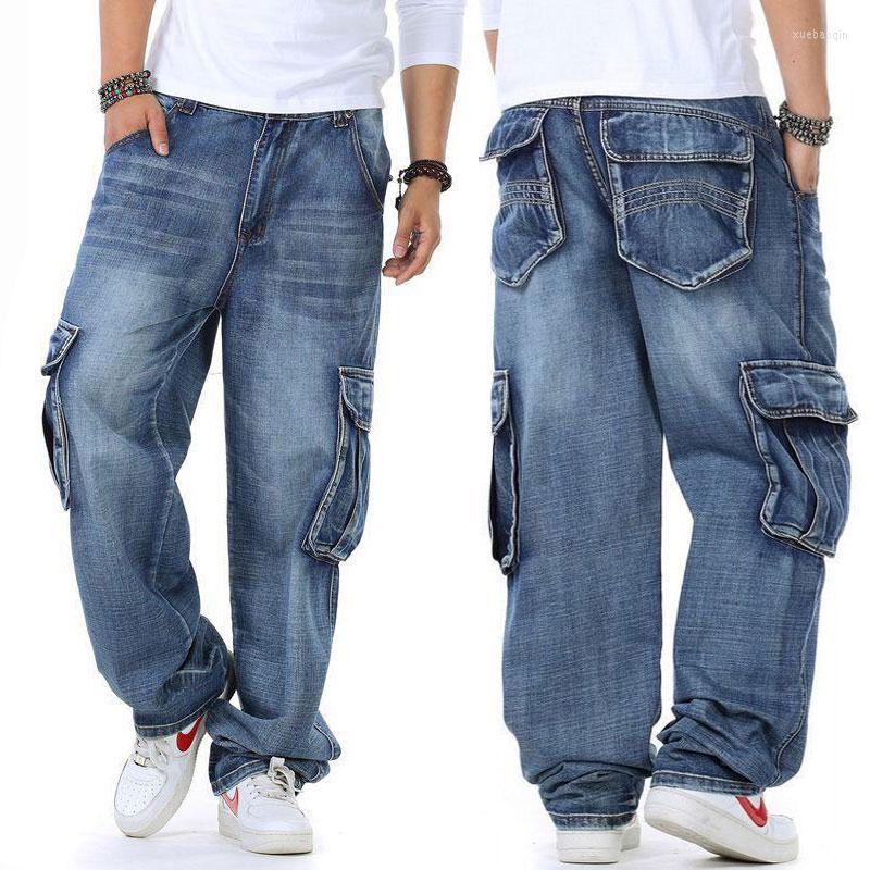 Men's Jeans Size 30 - 46 Men Baggy Loose Streetwear Pants Fit Relaxed Straight Fashion Pocket Hip Hop Blue Wide Leg Denim Trousers
Men's Jeans Size 30 - 46 Men Baggy Loose Streetwear Pants Fit Relaxed Straight Fashion Pocket Hip Hop Blue Wide Leg Denim Trousers