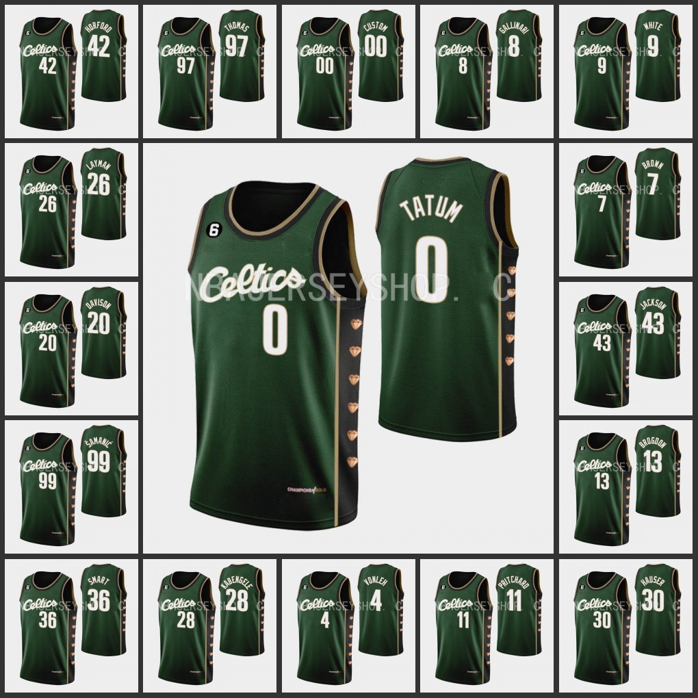 Boston''Celtics''Men Jayson Tatum Jaylen Brown Derrick White Payton Pritchard Al Horford Custom Green City 2022-23 Edition Jersey
Boston''Celtics''Men Jayson Tatum Jaylen Brown Derrick White Payton Pritchard Al Horford Custom Green City 2022-23 Edition Jersey