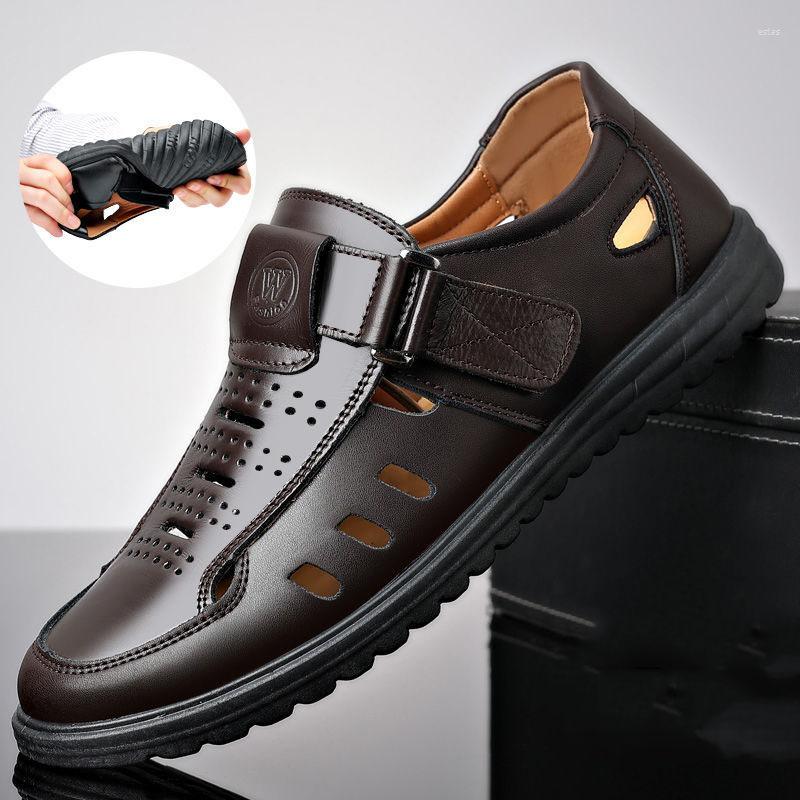 Sandals Summer Shoes For Men Hollow Out PU Leather Breathable Non-slip Flats Soft Bottom Handmade Tide Design Footwear, Brown
Sandals Summer Shoes For Men Hollow Out PU Leather Breathable Non-slip Flats Soft Bottom Handmade Tide Design Footwear, Brown