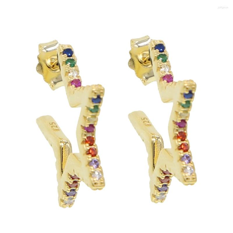 Dangle Earrings Real 925 Sterling Silver Fashion Bling Star Earring Women Wedding Earings With Rainbow CZ Delicate Gold Color Jewelry
Dangle Earrings Real 925 Sterling Silver Fashion Bling Star Earring Women Wedding Earings With Rainbow CZ Delicate Gold Color Jewelry