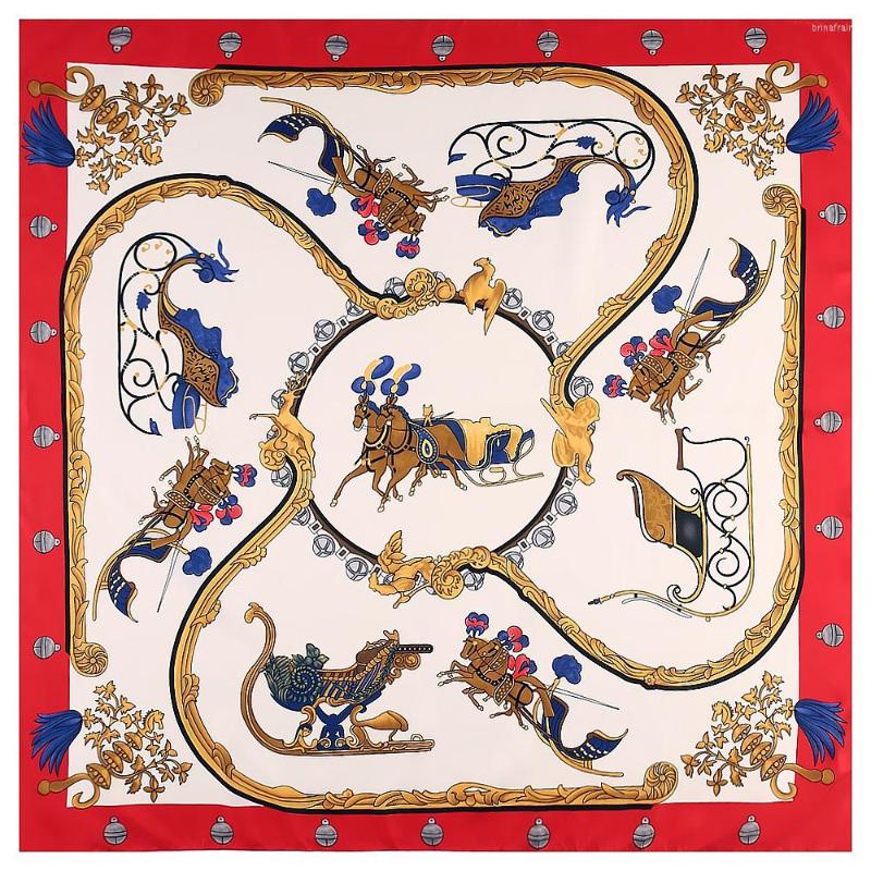 Scarves Chain Print Square Scarf Twill Silk Women Design Kerchief For Ladies Fashion 130cm Shawl Echarpe
Scarves Chain Print Square Scarf Twill Silk Women Design Kerchief For Ladies Fashion 130cm Shawl Echarpe