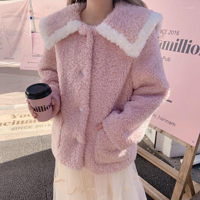 Women' Fur Hstar Fashion Women 2022 Autumn Winter Plush Coat Female Warm Cute Faux Lamb Jacket Long Sleeve Solid Kawaii Overcoat, Pink
Women' Fur Hstar Fashion Women 2022 Autumn Winter Plush Coat Female Warm Cute Faux Lamb Jacket Long Sleeve Solid Kawaii Overcoat, Pink
