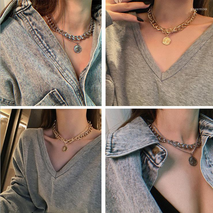 Choker Coin Pendant Necklace Thick Chain Cuban For Women Punk Fashion Jewelry Statement Vintage Neck Collar
Choker Coin Pendant Necklace Thick Chain Cuban For Women Punk Fashion Jewelry Statement Vintage Neck Collar