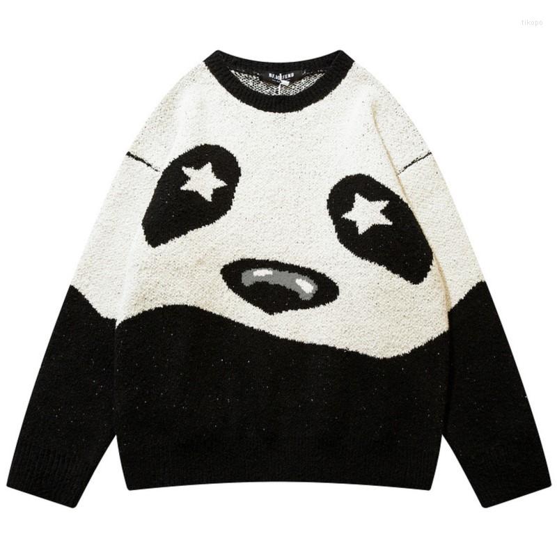 Men' Sweaters GTDOM 2022 Autumn And Winter Man Jacquard Panda Korean O-Neck Color Blocking Loose Sweater Fashion Hip Hop Casual, Black
Men' Sweaters GTDOM 2022 Autumn And Winter Man Jacquard Panda Korean O-Neck Color Blocking Loose Sweater Fashion Hip Hop Casual, Black
