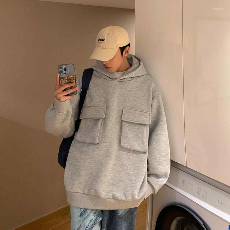 Men's Hoodies Autumn Pocket Men Fashion Oversized Casual Hooded Sweatshirt Streetwear Korean Loose Pullover Hoodie Mens Hoody, Black
Men's Hoodies Autumn Pocket Men Fashion Oversized Casual Hooded Sweatshirt Streetwear Korean Loose Pullover Hoodie Mens Hoody, Black