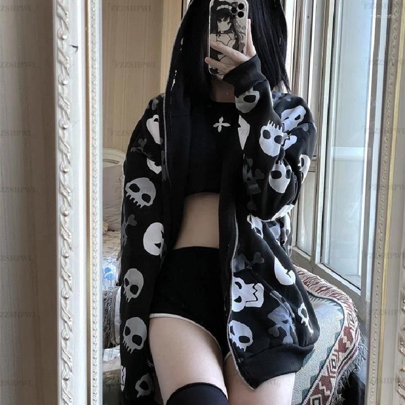 Women' Hoodies Grunge Oversize Skull Sweatshirts Women Y2k Clothes Harajuku Vintage Zip Up Hoodie Streetwear Jacket Gothic Hooded, Black
Women' Hoodies Grunge Oversize Skull Sweatshirts Women Y2k Clothes Harajuku Vintage Zip Up Hoodie Streetwear Jacket Gothic Hooded, Black