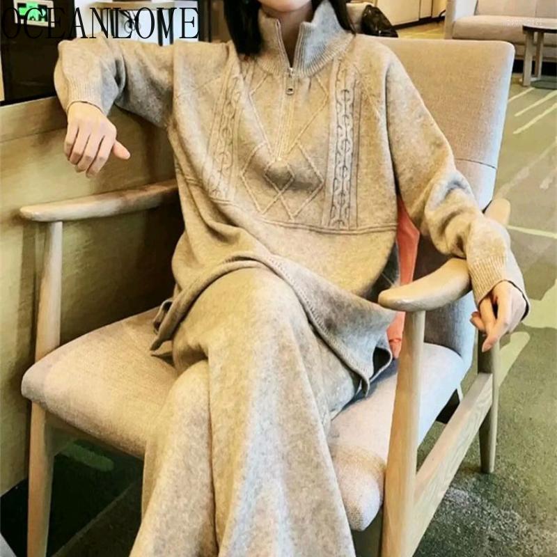 Women's Two Piece Pants OCEANLOVE Sweaters Wide Leg Conjuntos Feminino Elegante Knitted Autumn Winter 2 Sets Womens Outfits Loose Suits, Black
Women's Two Piece Pants OCEANLOVE Sweaters Wide Leg Conjuntos Feminino Elegante Knitted Autumn Winter 2 Sets Womens Outfits Loose Suits, Black