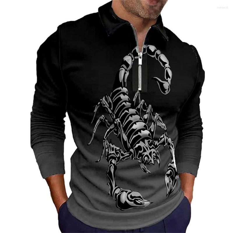 Men' Polos Fashion Cool Scorpion 3d Digital Printing Polo Shirts 2022 Autumn Casual Long Sleeve Zipper Turndown Collar Men' Tops
Men' Polos Fashion Cool Scorpion 3d Digital Printing Polo Shirts 2022 Autumn Casual Long Sleeve Zipper Turndown Collar Men' Tops