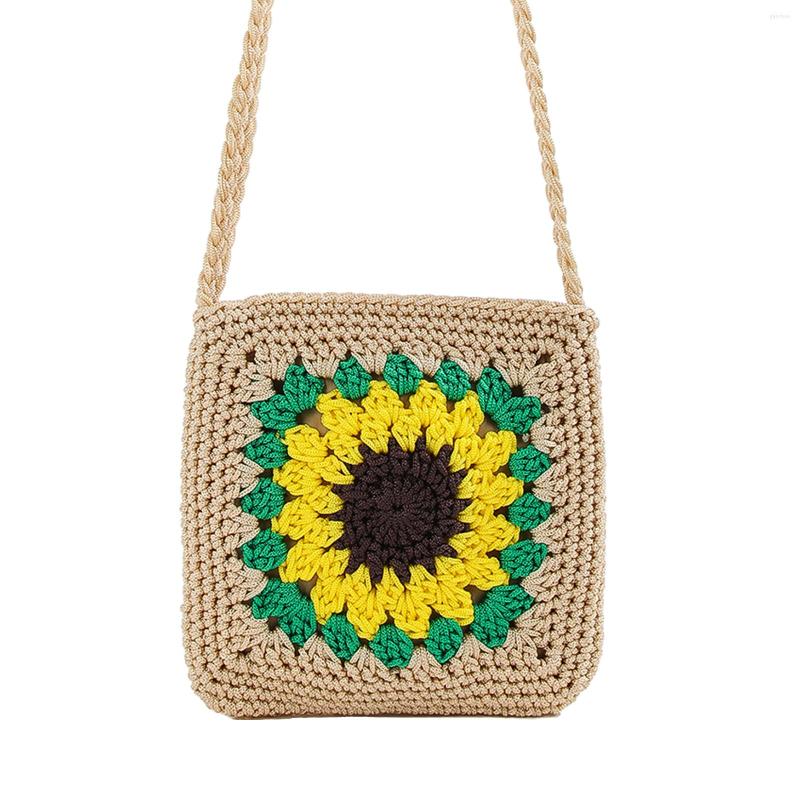 Evening Bags Casual Crossbody Bag Color-Contrast Flower Pattern Simple Style Handmade Crochet Shoulder Summer Braided Handbags, Green
Evening Bags Casual Crossbody Bag Color-Contrast Flower Pattern Simple Style Handmade Crochet Shoulder Summer Braided Handbags, Green