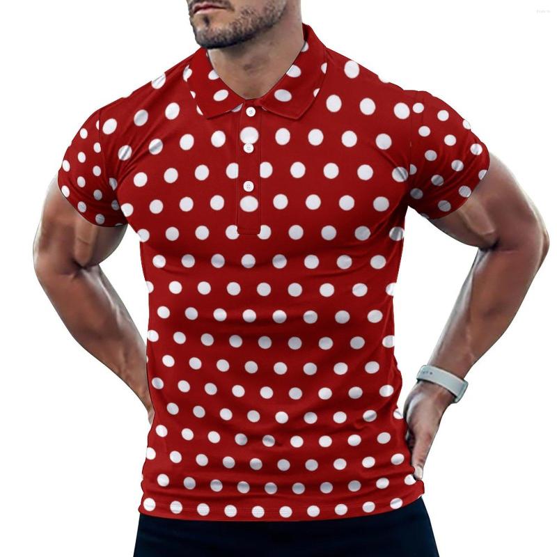 Men' Polos White Polka Dot Casual Polo Shirts Dark Red T-Shirts Short Sleeve Pattern Shirt Summer Y2K Oversized Clothing Gift, Style-12
Men' Polos White Polka Dot Casual Polo Shirts Dark Red T-Shirts Short Sleeve Pattern Shirt Summer Y2K Oversized Clothing Gift, Style-12