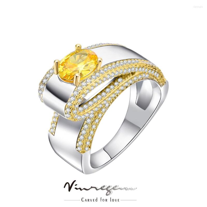 Cluster Rings Vinregem 18K Gold Plated 3EX Oval Cut 6 8MM Fancy Vivid Yellow Sapphire Ring For Women 925 Sterling Silver Jewelry Drop
Cluster Rings Vinregem 18K Gold Plated 3EX Oval Cut 6 8MM Fancy Vivid Yellow Sapphire Ring For Women 925 Sterling Silver Jewelry Drop