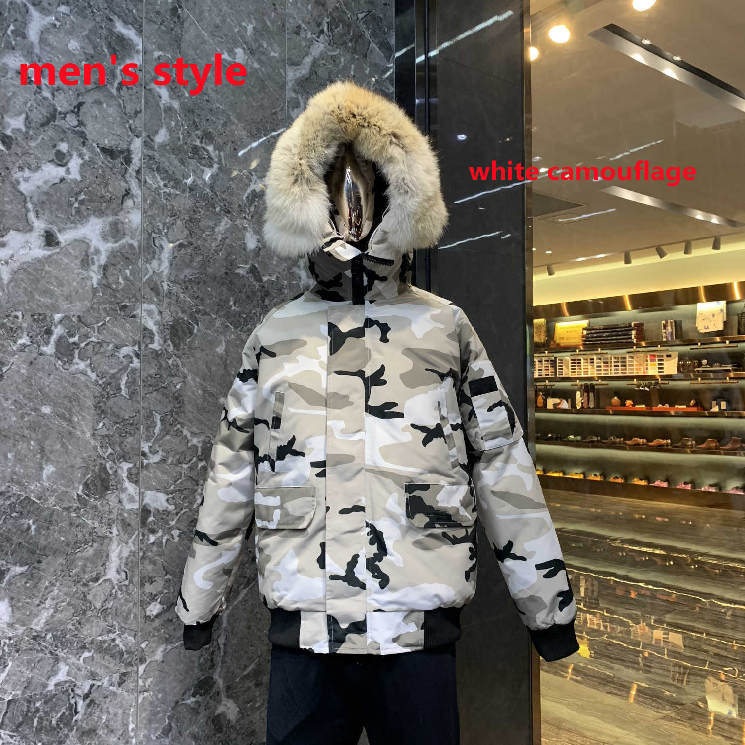Canada Men's Down Parkas Winter Leisure Sports Jacket White Duck Windproof Parker Leather Collar Cap Warm Real Wolf Fur Stylish Monclair Puffer Coat Coats Designer 82, Photo style and color
Canada Men's Down Parkas Winter Leisure Sports Jacket White Duck Windproof Parker Leather Collar Cap Warm Real Wolf Fur Stylish Monclair Puffer Coat Coats Designer 82, Photo style and color
