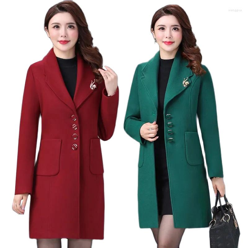 Women's Wool Autumn Winter Fashion Woolen Coat Women's 2022 Middle-aged Clothing Casual Loose Jacket Female Tops, Maroon
Women's Wool Autumn Winter Fashion Woolen Coat Women's 2022 Middle-aged Clothing Casual Loose Jacket Female Tops, Maroon