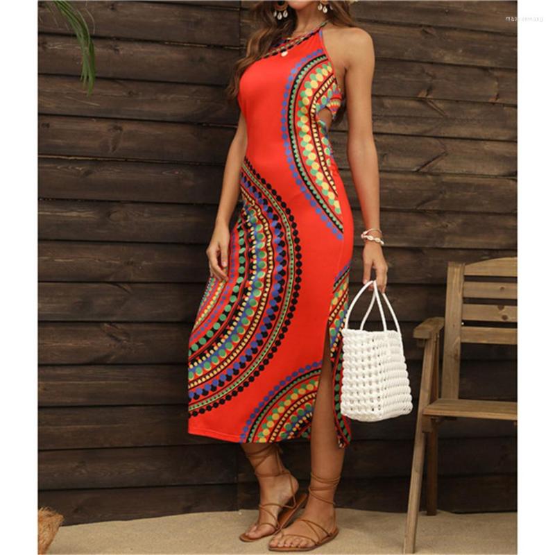 Casual Dresses CHYAOWU0130 Summer Bohemian Colors Dot Printed Spaghetti Strap Women' Dress Sexy Backless V-Neck Long Beach Outing, Red
Casual Dresses CHYAOWU0130 Summer Bohemian Colors Dot Printed Spaghetti Strap Women' Dress Sexy Backless V-Neck Long Beach Outing, Red