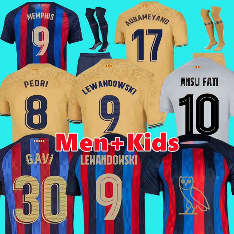 22 23 Camisetas de football soccer jerseys PEDRI LEWANDOWSKI GAVI 2022 2023 FC ANSU FATI FERRAN RAPHINHA barcelona DEST football shirt men barca kit kids equipments, 22/23 away
22 23 Camisetas de football soccer jerseys PEDRI LEWANDOWSKI GAVI 2022 2023 FC ANSU FATI FERRAN RAPHINHA barcelona DEST football shirt men barca kit kids equipments, 22/23 away