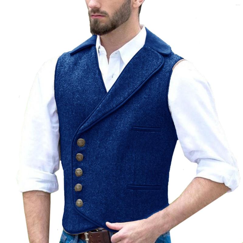 Men' Vests Men' Vest Single Breasted Wool Blend Fashion Steampunk Vintage Sleeveless Jacket, Brown
Men' Vests Men' Vest Single Breasted Wool Blend Fashion Steampunk Vintage Sleeveless Jacket, Brown