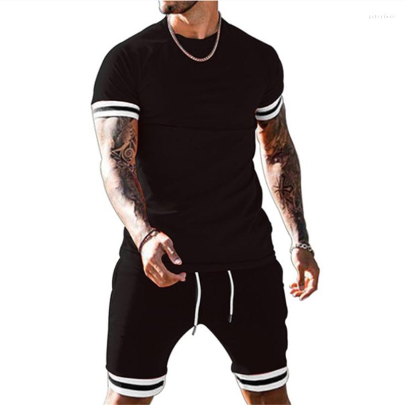 Men's Tracksuits 2022 Summer Men's Splicing Short Sleeve Suit Youth Fashion Simple Solid Color Sports Casual Pants Two Piece Set, Black
Men's Tracksuits 2022 Summer Men's Splicing Short Sleeve Suit Youth Fashion Simple Solid Color Sports Casual Pants Two Piece Set, Black