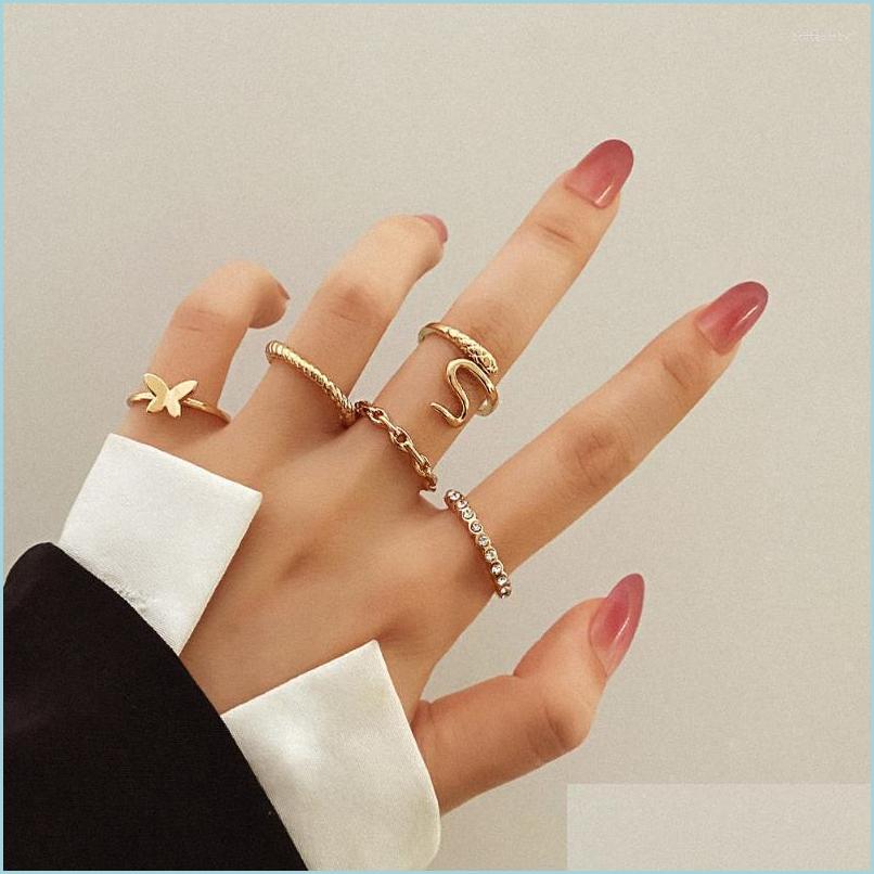 Cluster Rings Cluster Rings Modyle 5 Pcs/Set Bohemian Gold Color Hollow Butterfly Set Vintage Crystal Geometric Knuckle Midi For Wom Dhpns
Cluster Rings Cluster Rings Modyle 5 Pcs/Set Bohemian Gold Color Hollow Butterfly Set Vintage Crystal Geometric Knuckle Midi For Wom Dhpns