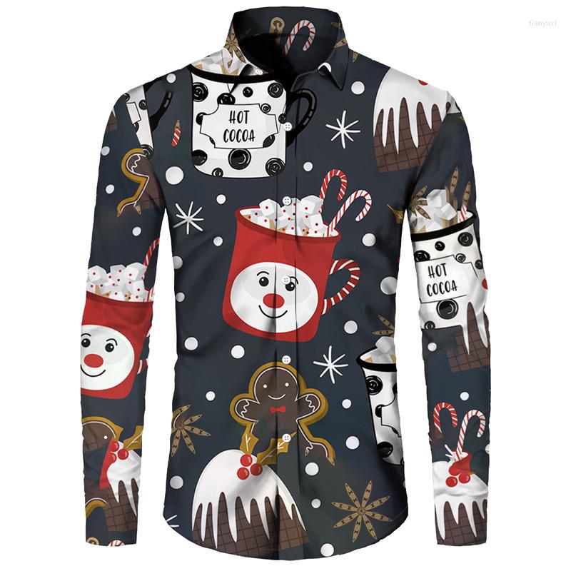 Men's Casual Shirts Christmas Printed Men's Shirt Year Party Style Long-Sleeved Santa Claus Graphic T Fashion Cardigan Tops, Cxcs-c10l28-12
Men's Casual Shirts Christmas Printed Men's Shirt Year Party Style Long-Sleeved Santa Claus Graphic T Fashion Cardigan Tops, Cxcs-c10l28-12