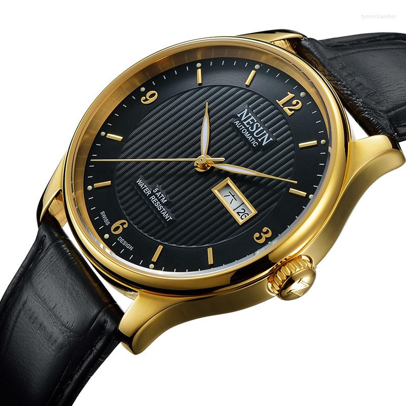 Wristwatches Switzerland NESUN Automatic Mechanical Men's Watches Dual Calendar 50M Waterproof Luminous Hands Clock N9601, Item 1
Wristwatches Switzerland NESUN Automatic Mechanical Men's Watches Dual Calendar 50M Waterproof Luminous Hands Clock N9601, Item 1