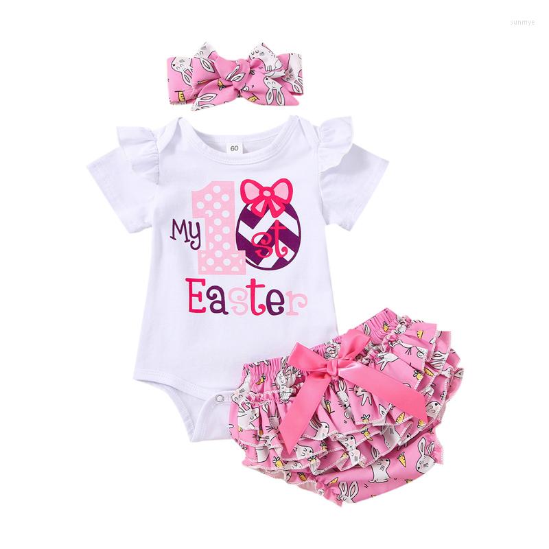 Clothing Sets Baby Girls Jumpsuit Set First Easter Summer Short Sleeve Romper And Print Shorts Headband, Picture shown
Clothing Sets Baby Girls Jumpsuit Set First Easter Summer Short Sleeve Romper And Print Shorts Headband, Picture shown