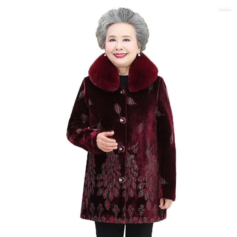 Women's Wool 2022 Winter Women Jacket Grandma Outfit Woolen Coat Mid-length The Elderly Loose Sheep Shearing Female Outerwear R826, Red
Women's Wool 2022 Winter Women Jacket Grandma Outfit Woolen Coat Mid-length The Elderly Loose Sheep Shearing Female Outerwear R826, Red