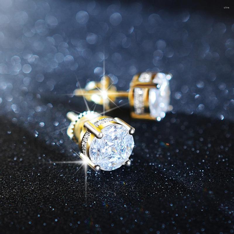 Stud Earrings Hiphop Piercing Cartilage For Women Men Cubic Zirconia Round Crystal Gold Color Ear Studs Jewelry Wholesale OHE125
Stud Earrings Hiphop Piercing Cartilage For Women Men Cubic Zirconia Round Crystal Gold Color Ear Studs Jewelry Wholesale OHE125