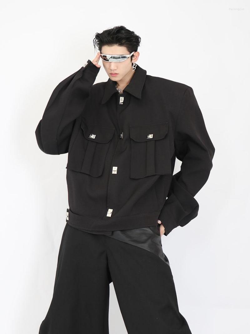 Men's Jackets Korean Design 2023 Fashion Bomber Windbreaker Coat Men's Tactics Military Riveted Coats Outerwear, Black
Men's Jackets Korean Design 2023 Fashion Bomber Windbreaker Coat Men's Tactics Military Riveted Coats Outerwear, Black