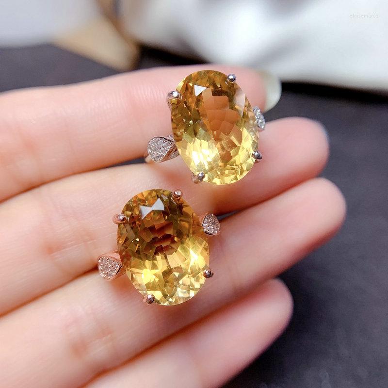 Cluster Rings Foydjew Oval Yellow Crystal Large Particle Simulation Diamond Open Adjustable Color Treasure Female Ring
Cluster Rings Foydjew Oval Yellow Crystal Large Particle Simulation Diamond Open Adjustable Color Treasure Female Ring