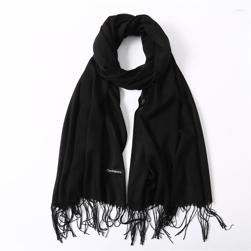 Scarves Women Scarf Lady Hijabs Wraps Pashmina Shawls Fashion Solid Color Black Scarfs Spring Winter Men 195 65
Scarves Women Scarf Lady Hijabs Wraps Pashmina Shawls Fashion Solid Color Black Scarfs Spring Winter Men 195 65