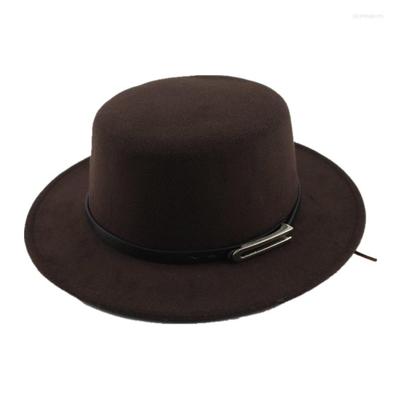 Berets OZyc Wool Boater Flat Top Hat For Men's Felt Wide Brim Fedora Gentleman Prok Pie Chapeu De Feltro Bowler Gambler, Black
Berets OZyc Wool Boater Flat Top Hat For Men's Felt Wide Brim Fedora Gentleman Prok Pie Chapeu De Feltro Bowler Gambler, Black