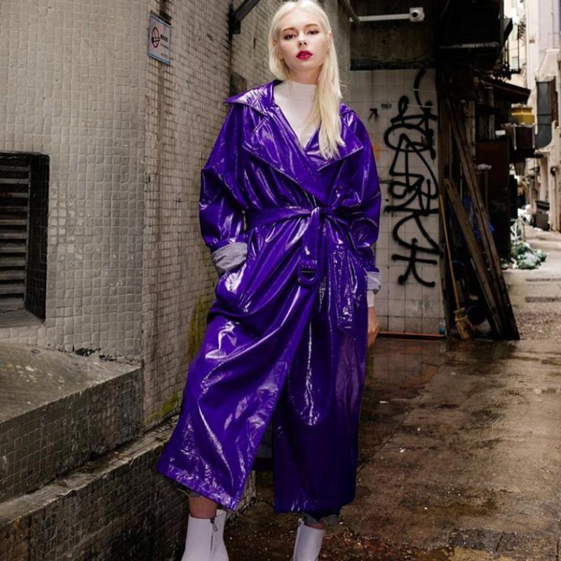 Women's Leather Fashion Glossy PU Windbreaker Jacket Female Long Coat Shiny Patent Oversized Purple Outwear L1124, Short purple
Women's Leather Fashion Glossy PU Windbreaker Jacket Female Long Coat Shiny Patent Oversized Purple Outwear L1124, Short purple