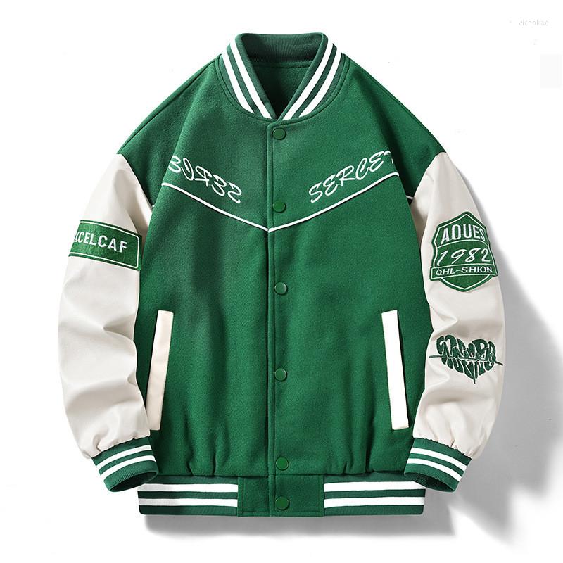 Men' Jackets Fashion Oversized Hip Hop Varsity Baseball Jacket Hi Street Loose Fit College Letterman Coat Outerwear With Embroidery, Black
Men' Jackets Fashion Oversized Hip Hop Varsity Baseball Jacket Hi Street Loose Fit College Letterman Coat Outerwear With Embroidery, Black