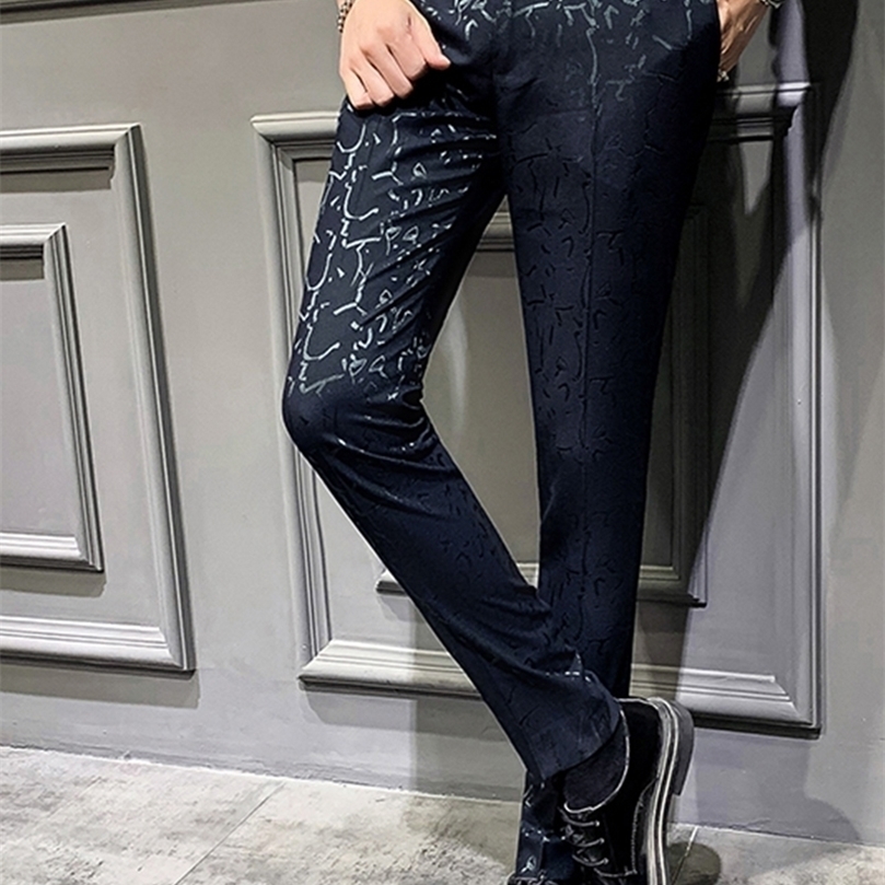 Pantalon Hombre Vestir Autumn Social Trousers Mens Pants Perfume Men Dress Pants Slim Fit Casual Mens Trousers Office T200417