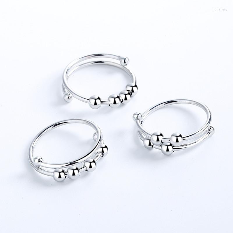 Cluster Rings Unisex Fidget Beads For Women Men Rotate Freely Anti Stress Anxiety Ring Single Coil Antistress Spiral Bead Jewlery
Cluster Rings Unisex Fidget Beads For Women Men Rotate Freely Anti Stress Anxiety Ring Single Coil Antistress Spiral Bead Jewlery